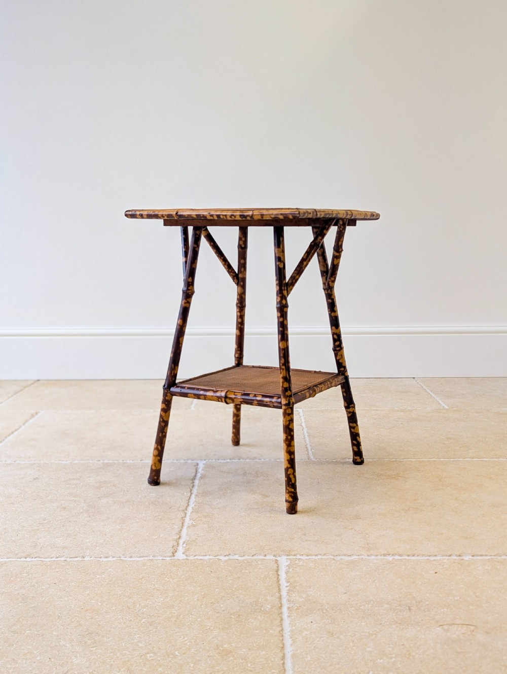 Antique Victorian Bamboo Occasional Table c.1890 View VII