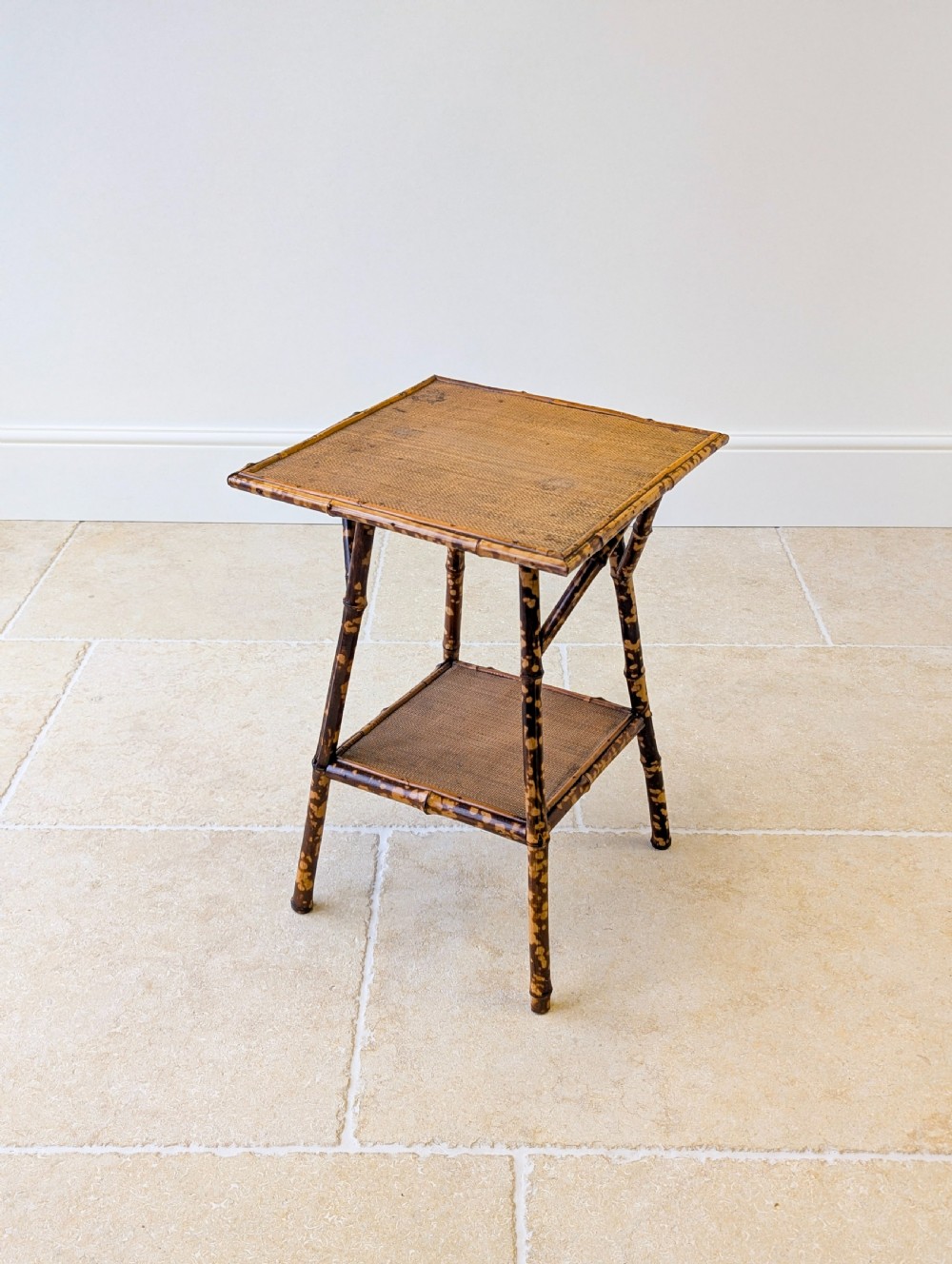 Antique Victorian Bamboo Occasional Table c.1890 View VIII