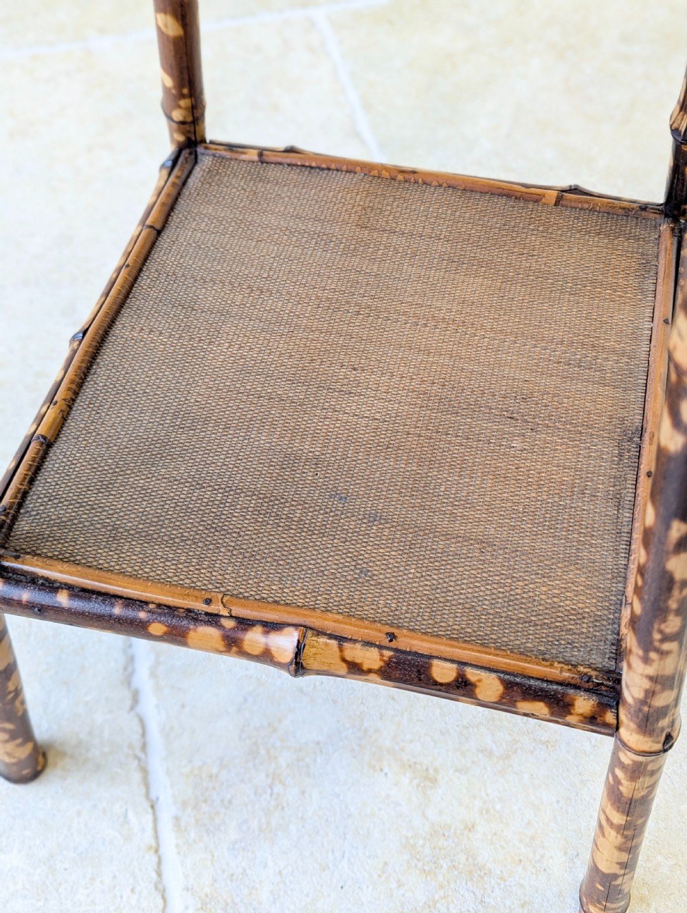 Antique Victorian Bamboo Occasional Table c.1890 View IX
