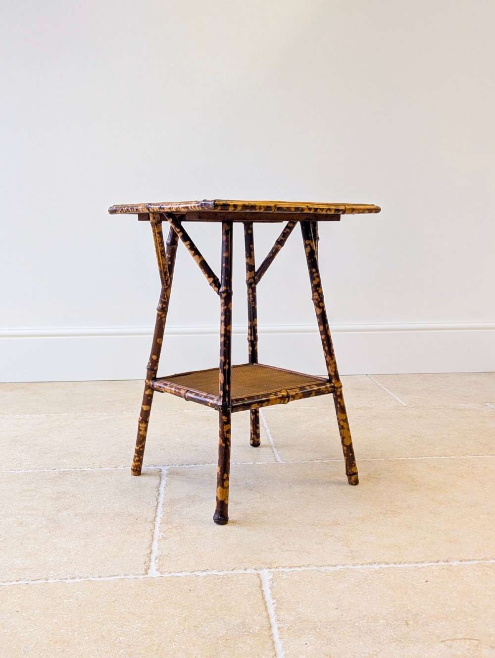Antique Victorian Bamboo Occasional Table c.1890 View XIII