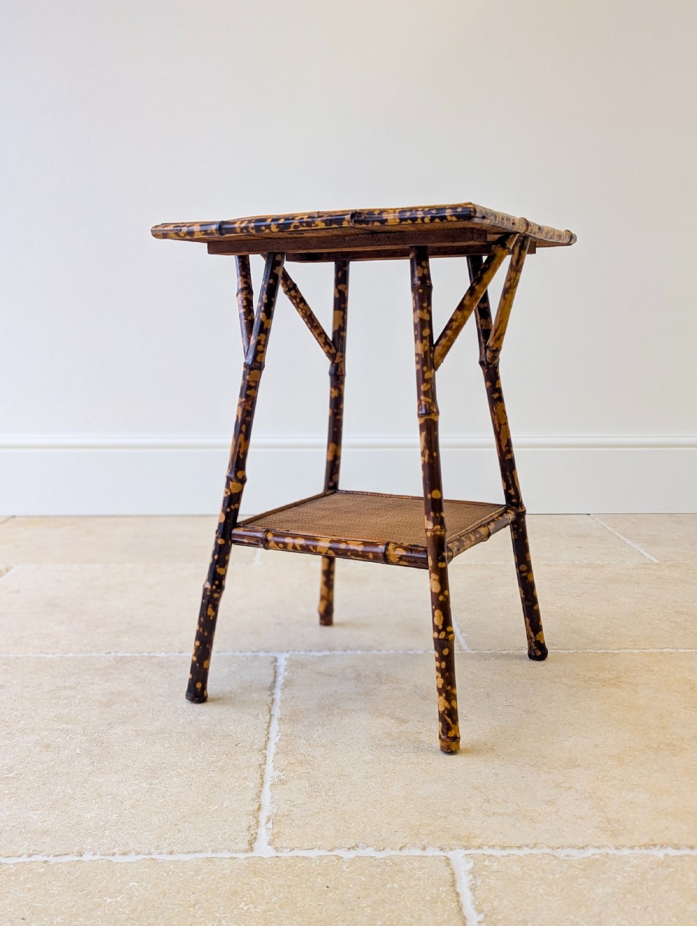 Antique Victorian Bamboo Occasional Table c.1890 View XV