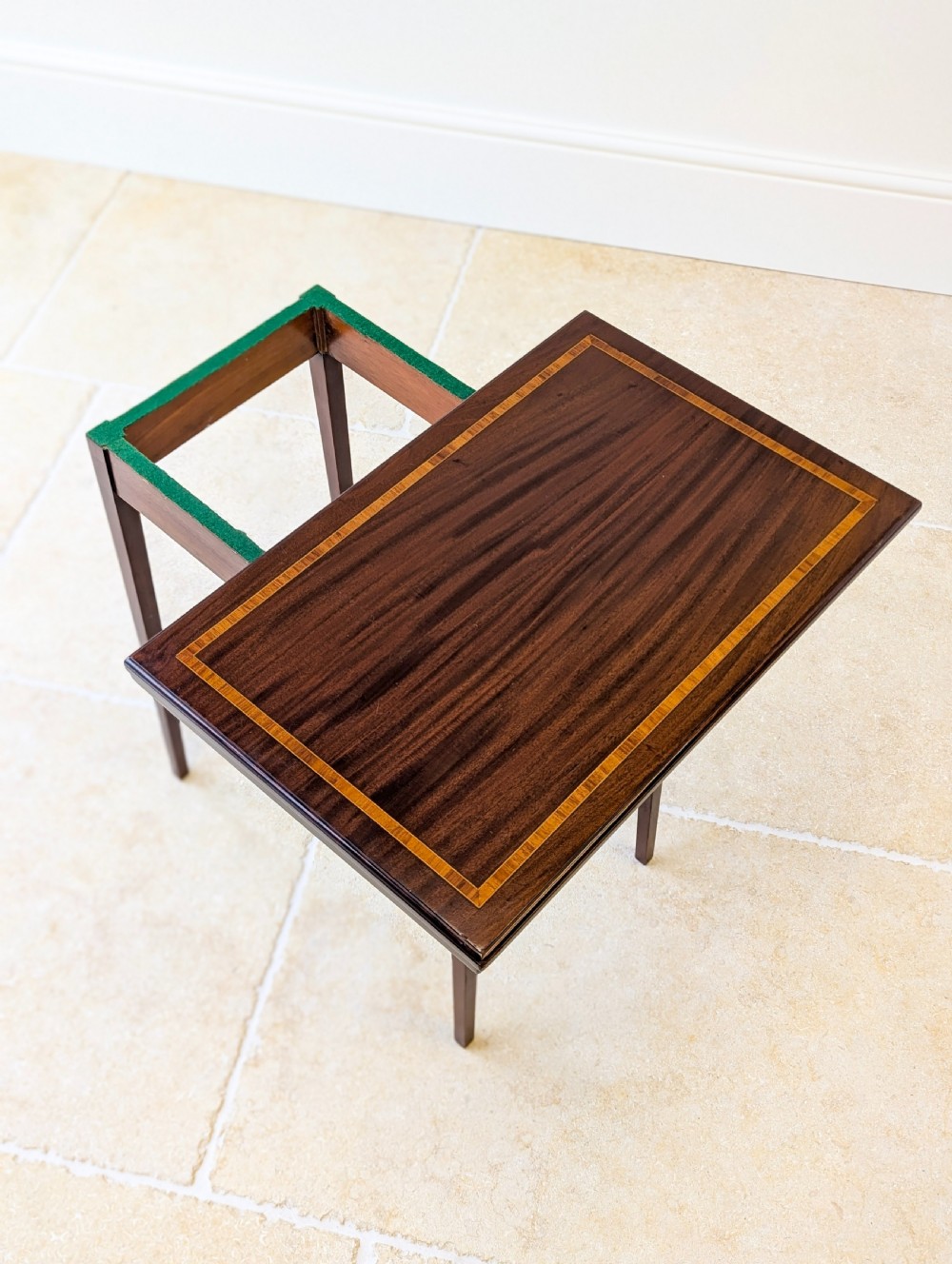 Antique Edwardian Mahogany Fold-Over Card Table c.1910 View III
