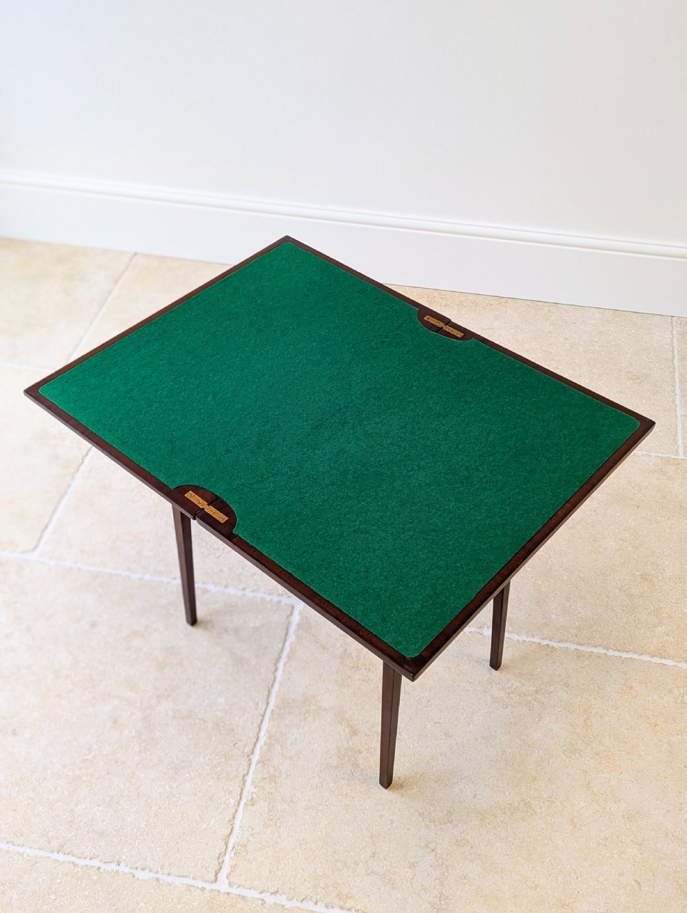 Antique Edwardian Mahogany Fold-Over Card Table c.1910 View IV