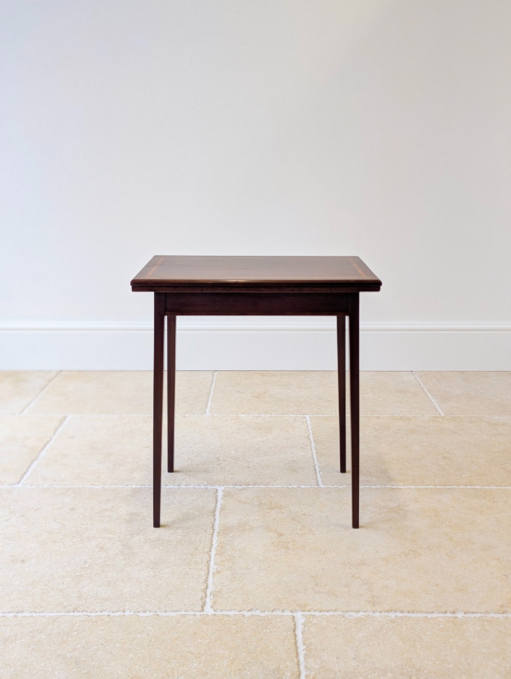 Antique Edwardian Mahogany Fold-Over Card Table c.1910 View VII