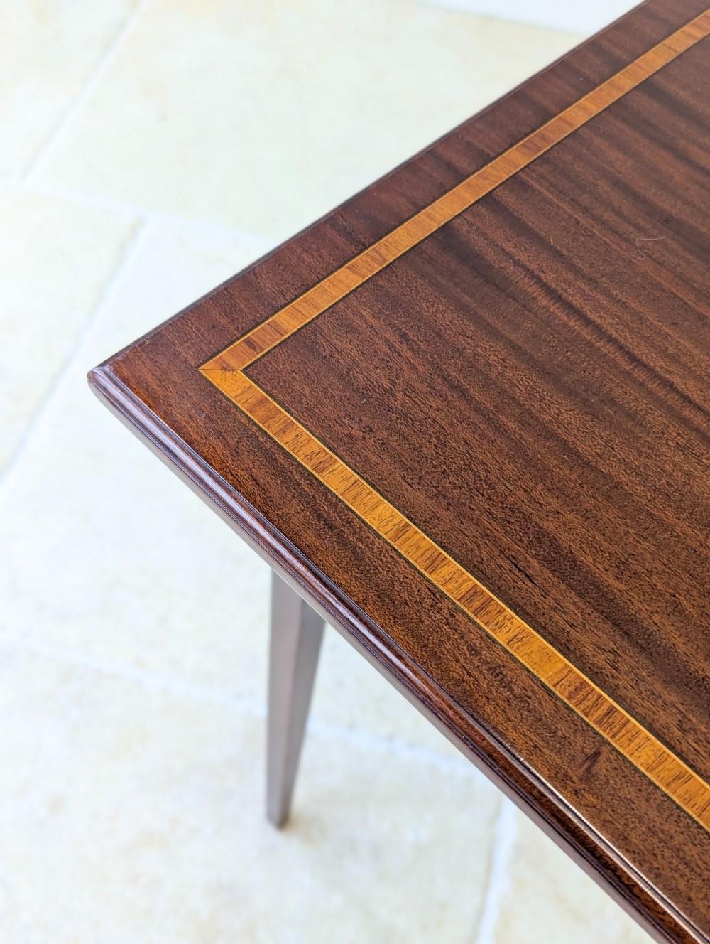 Antique Edwardian Mahogany Fold-Over Card Table c.1910 View X