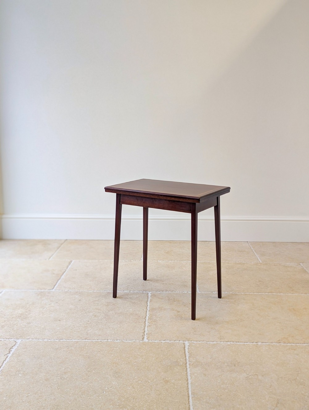 Antique Edwardian Mahogany Fold-Over Card Table c.1910 View XVI