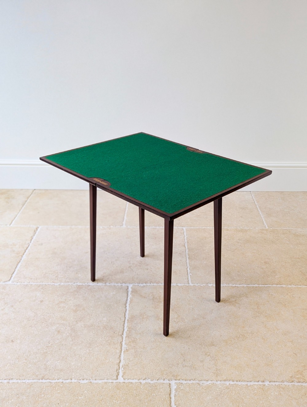 Antique Edwardian Mahogany Fold-Over Card Table c.1910 View XXI