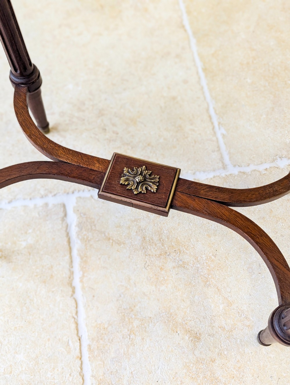Antique Victorian Mahogany Triple-Top Folding Card Table c.1880 View X