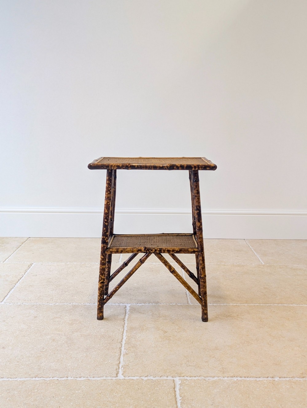 Antique Victorian Bamboo Occasional Table c.1890 View III