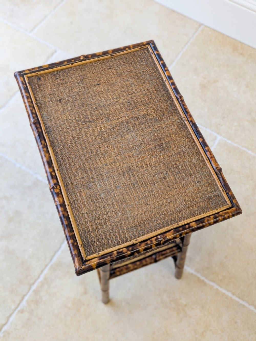 Antique Victorian Bamboo Occasional Table c.1890 View IV