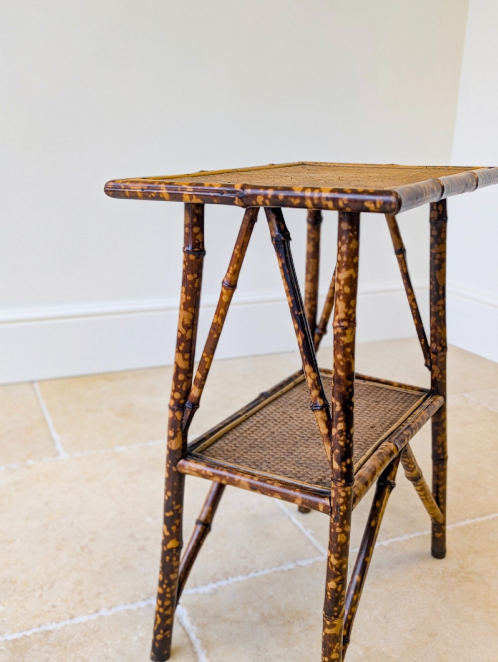 Antique Victorian Bamboo Occasional Table c.1890 View VI