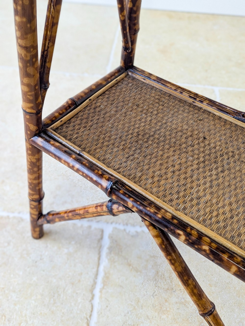 Antique Victorian Bamboo Occasional Table c.1890 View VIII