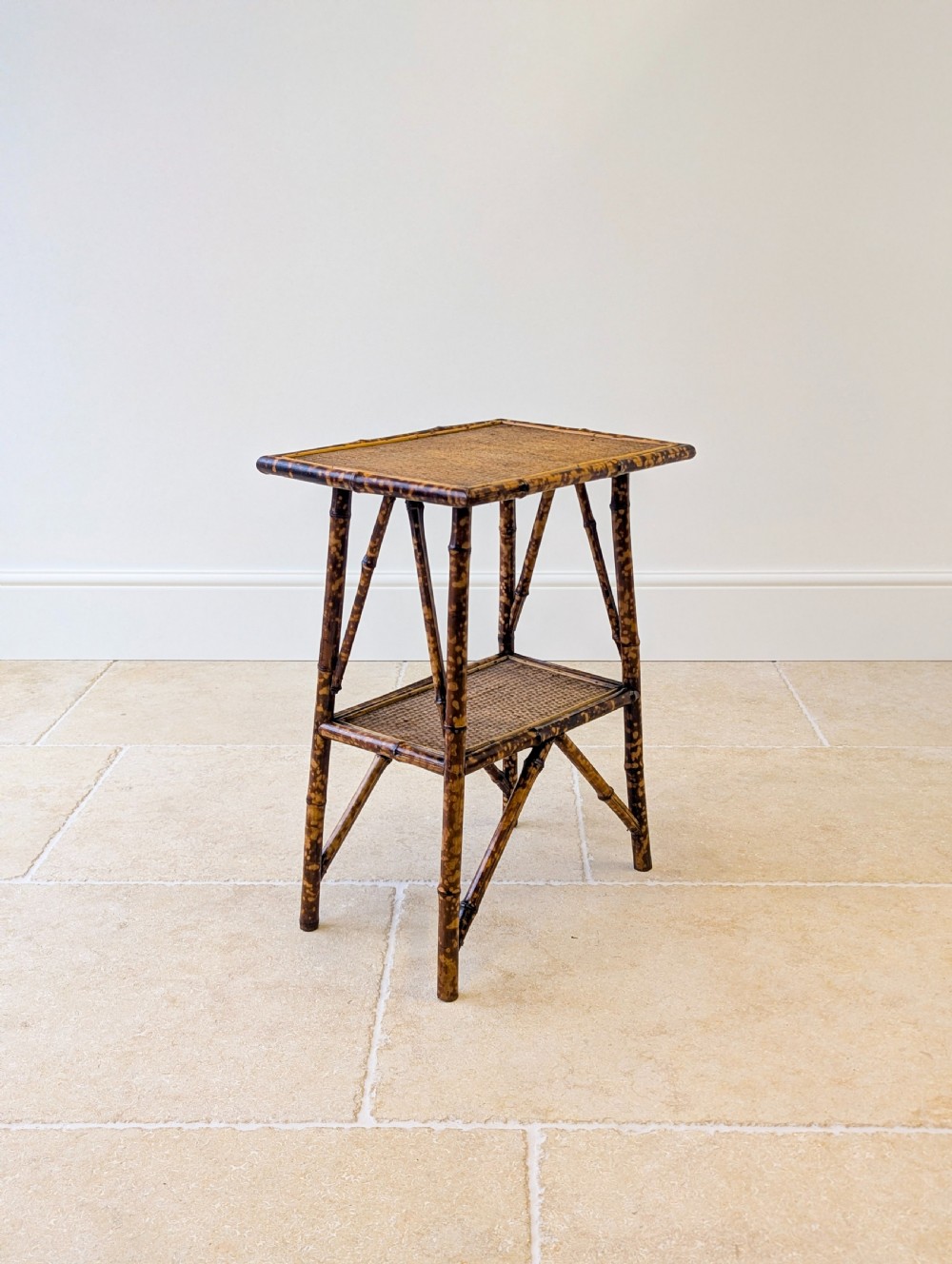 Antique Victorian Bamboo Occasional Table c.1890 View IX