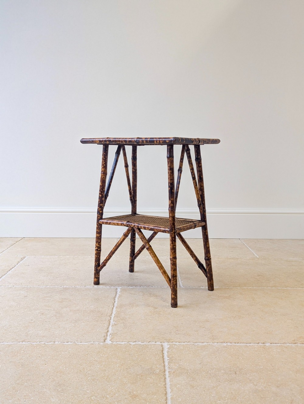 Antique Victorian Bamboo Occasional Table c.1890 View X