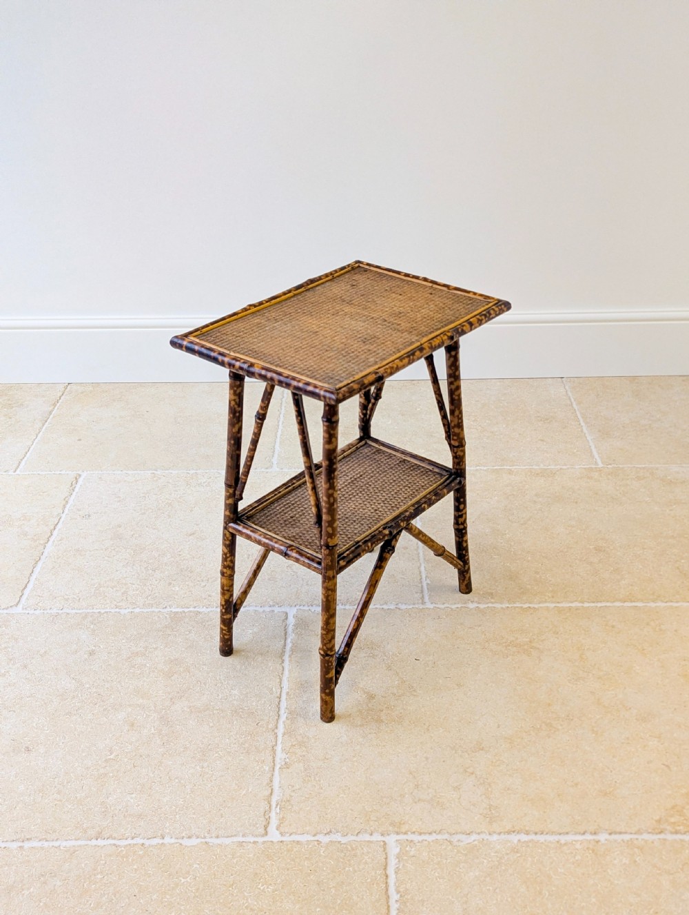 Antique Victorian Bamboo Occasional Table c.1890 View XII
