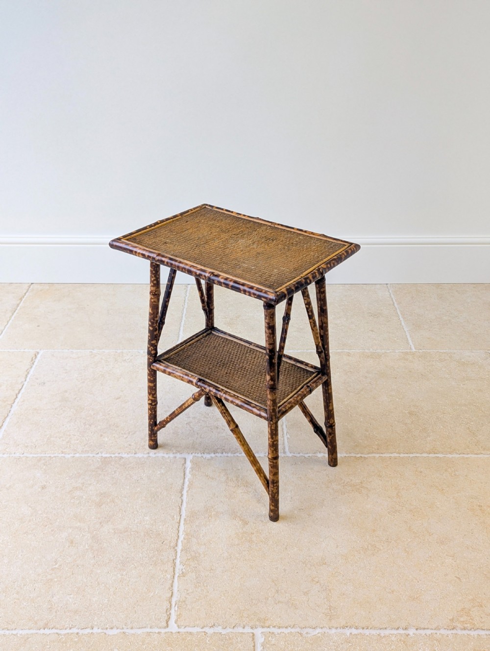 Antique Victorian Bamboo Occasional Table c.1890 View XIII