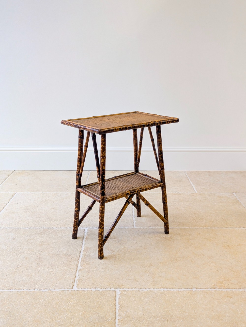 Antique Victorian Bamboo Occasional Table c.1890 View XIV