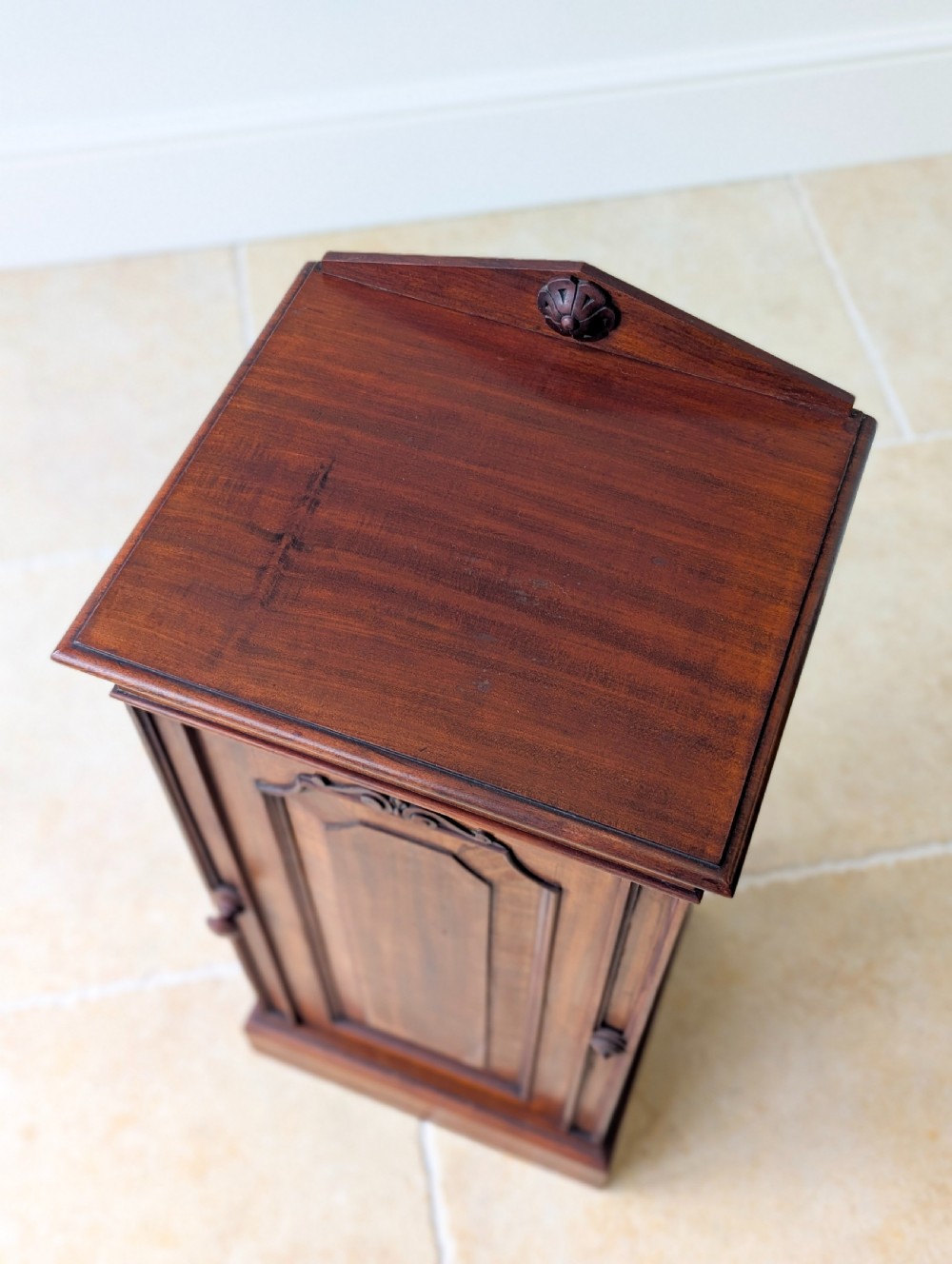 Antique Victorian Mahogany Bedside Cupboard c.1880 View III