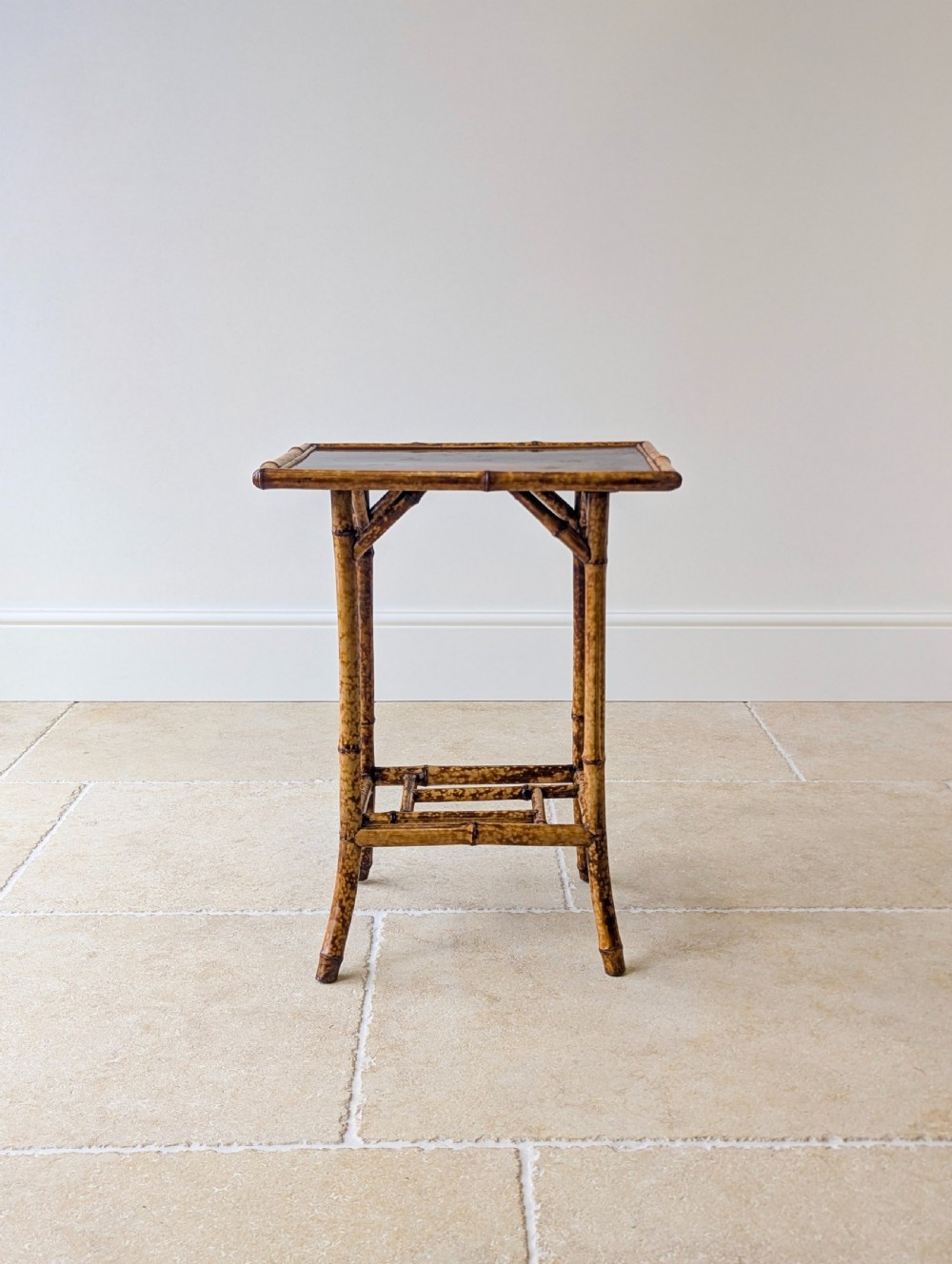 Antique Victorian Bamboo Occasional Table c.1890 View III