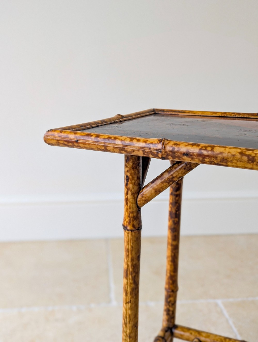 Antique Victorian Bamboo Occasional Table c.1890 View V