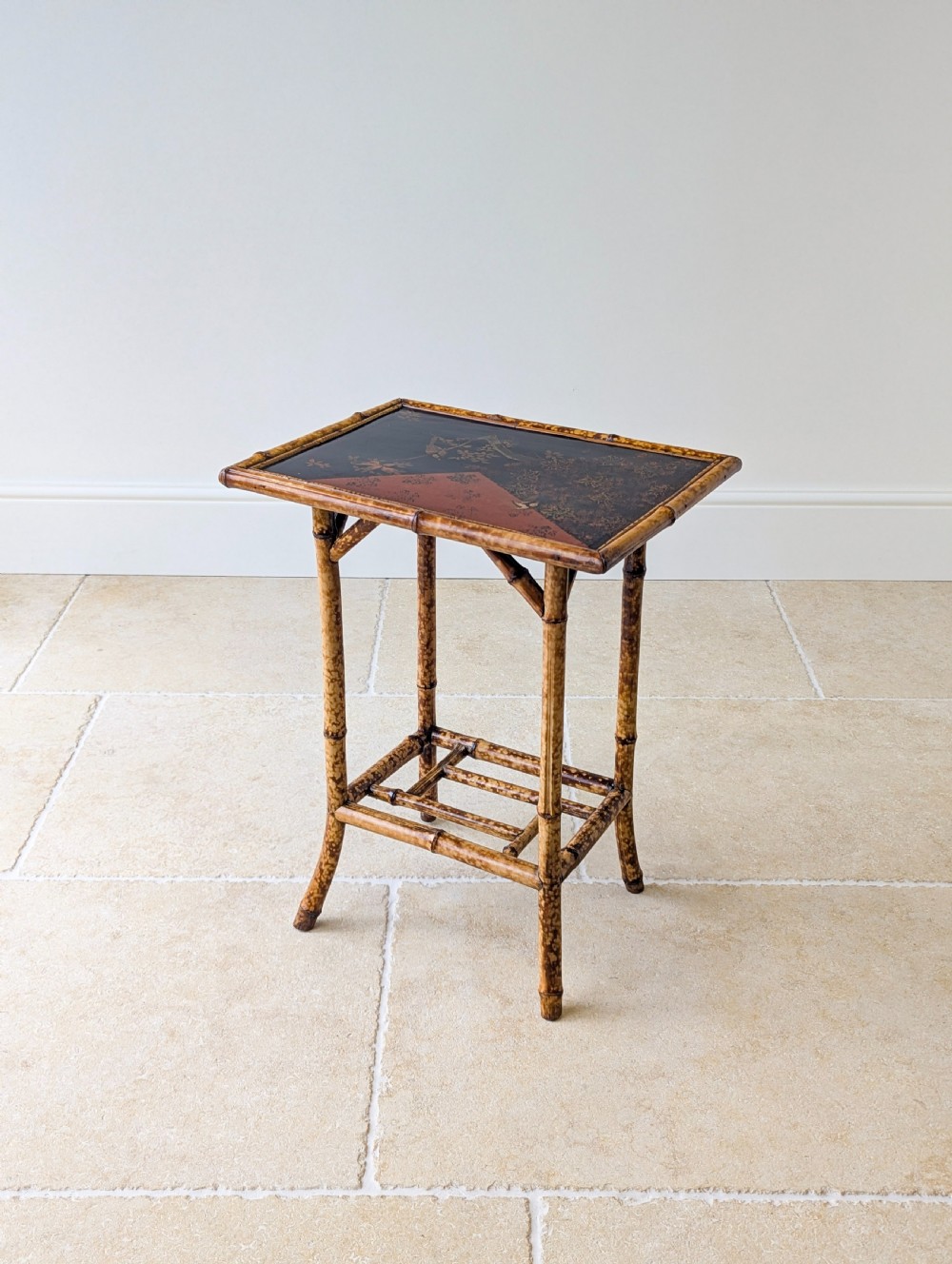 Antique Victorian Bamboo Occasional Table c.1890 View VI