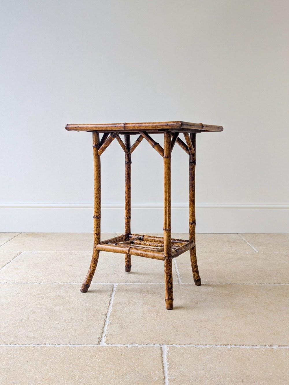 Antique Victorian Bamboo Occasional Table c.1890 View X