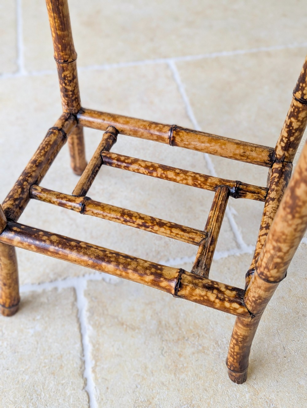 Antique Victorian Bamboo Occasional Table c.1890 View XI