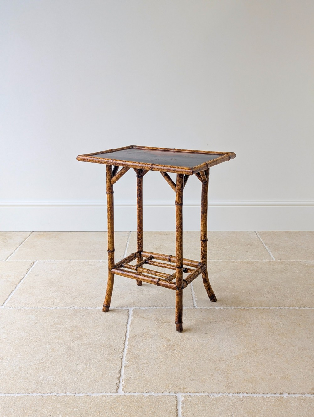 Antique Victorian Bamboo Occasional Table c.1890 View XII