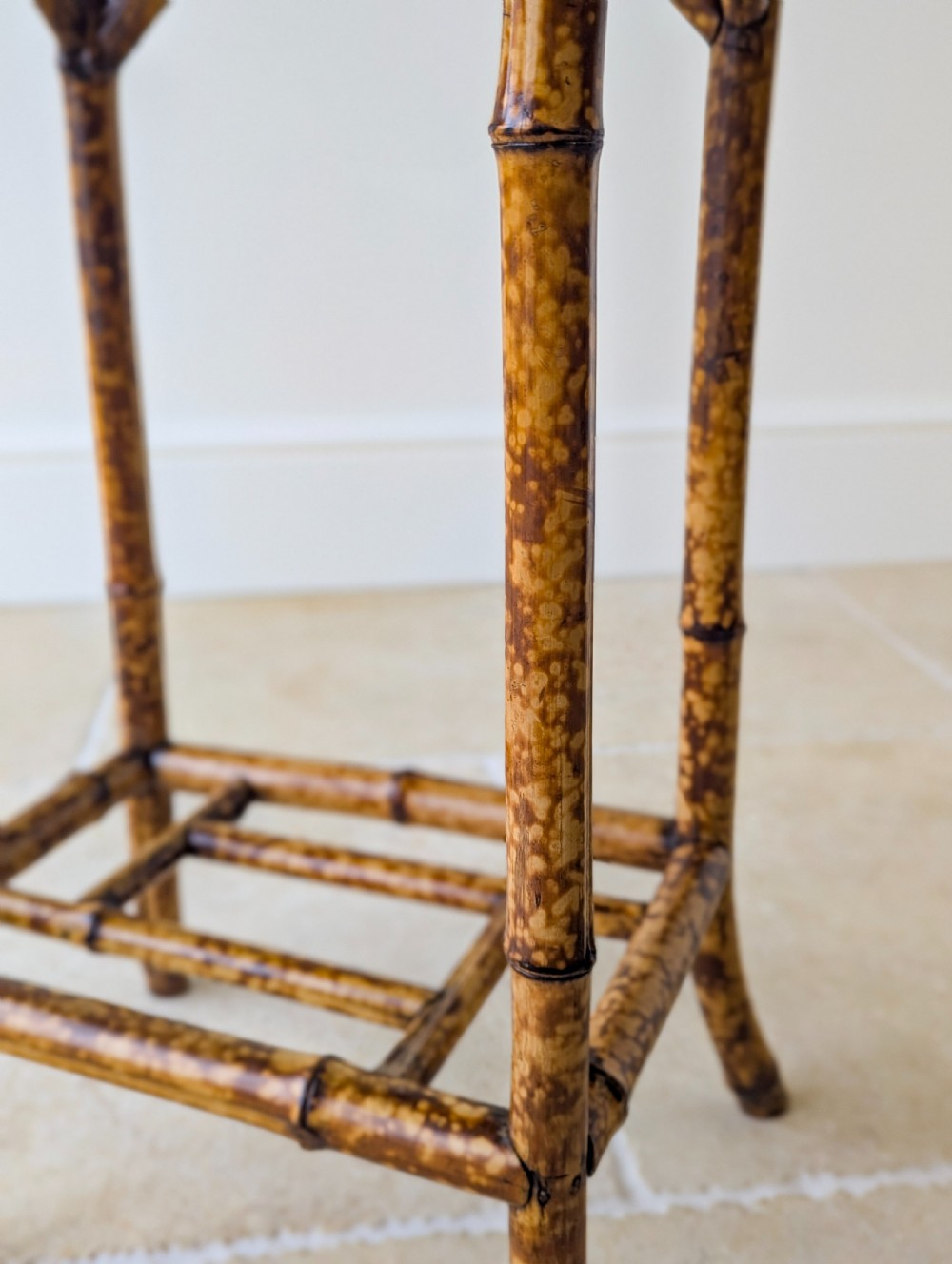 Antique Victorian Bamboo Occasional Table c.1890 View XV