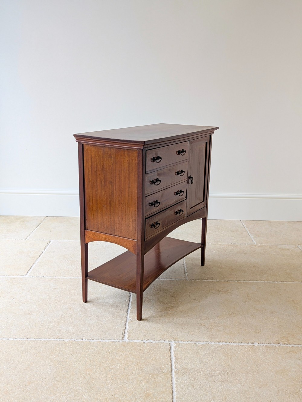 Antique Edwardian Mahogany Music Cabinet c.1910 View XII