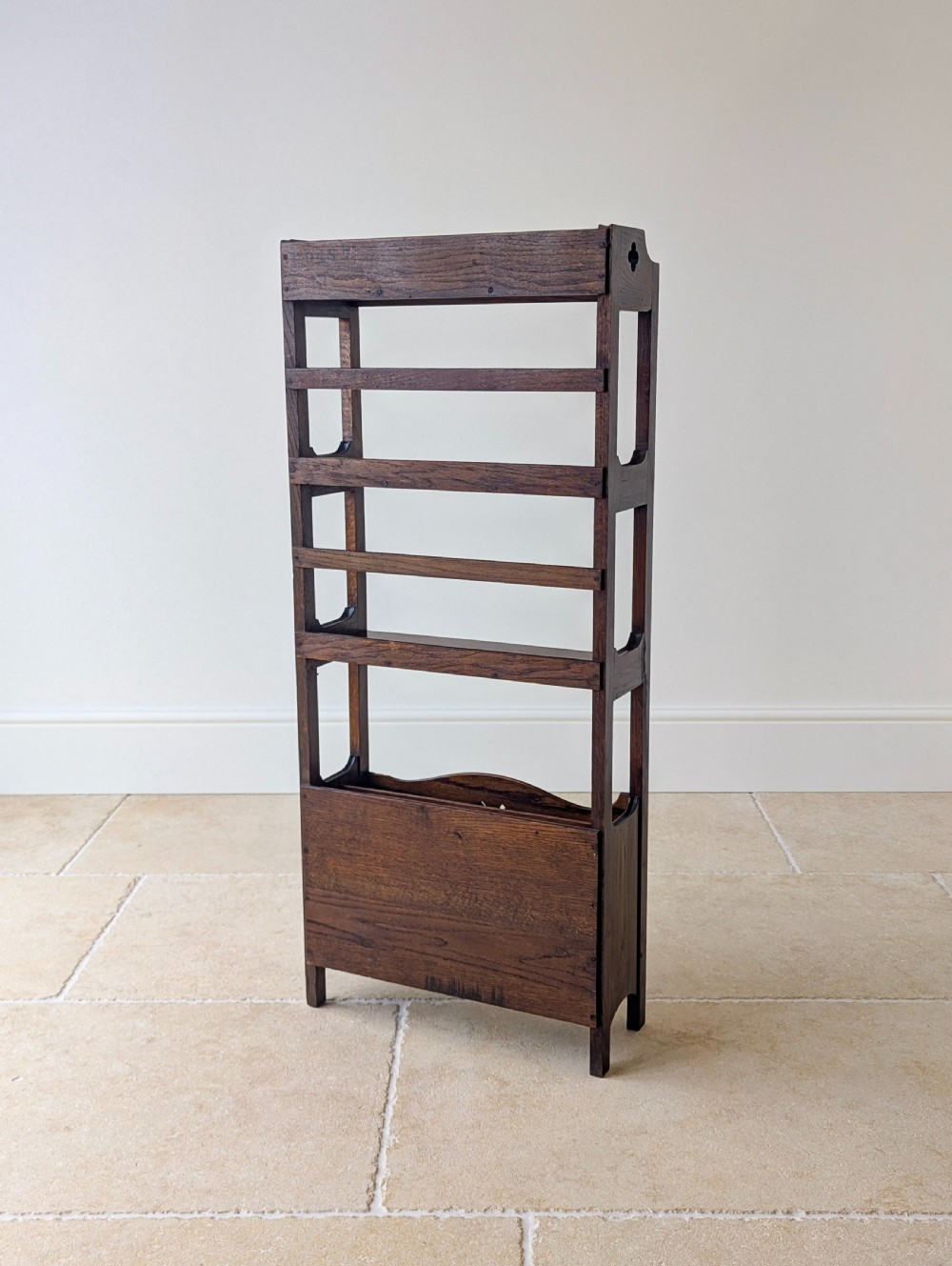 Antique Arts & Crafts Oak Bookcase c.1920 View XVII