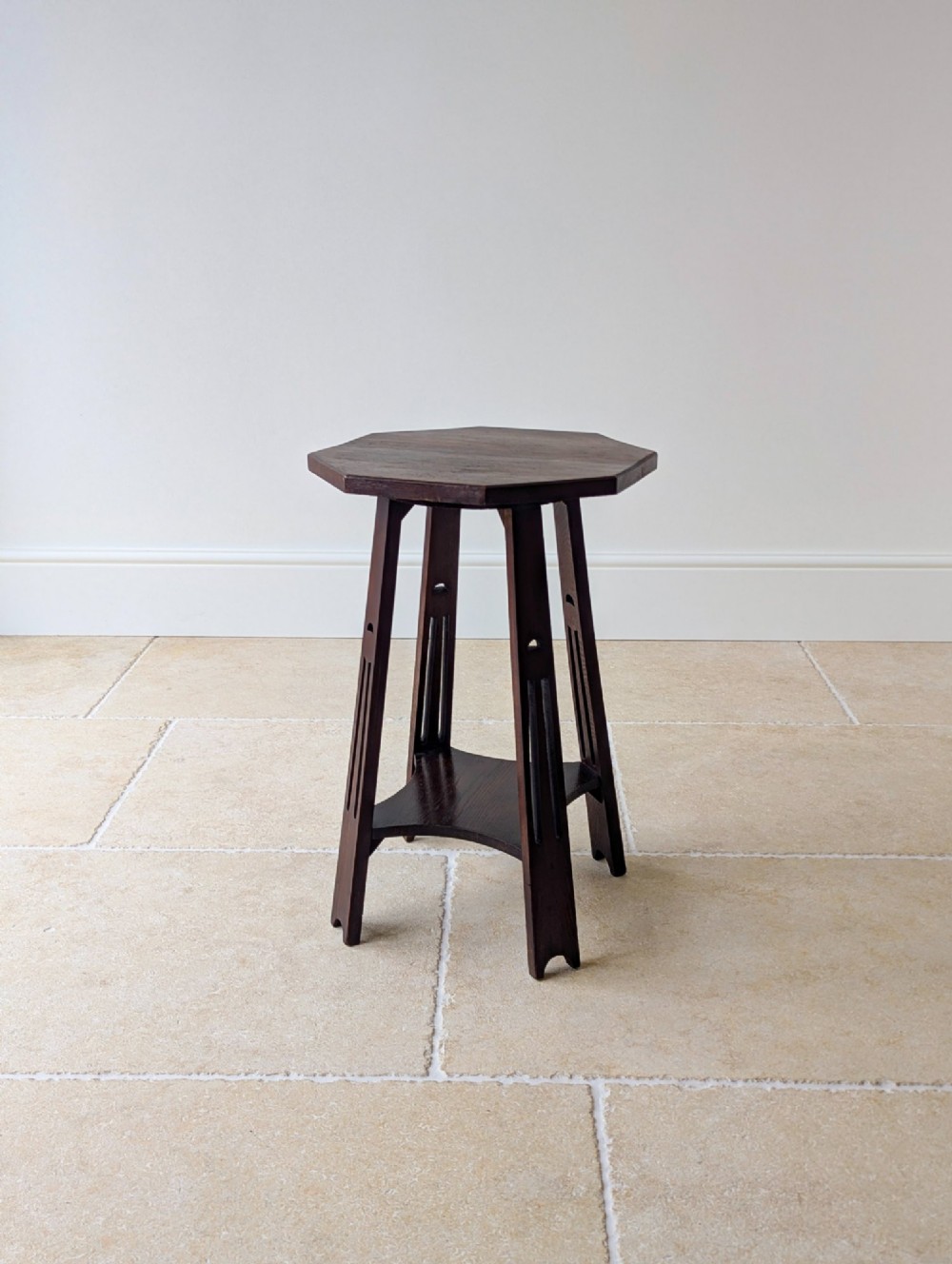 Antique Arts & Crafts Oak Occasional Table c.1900 View II