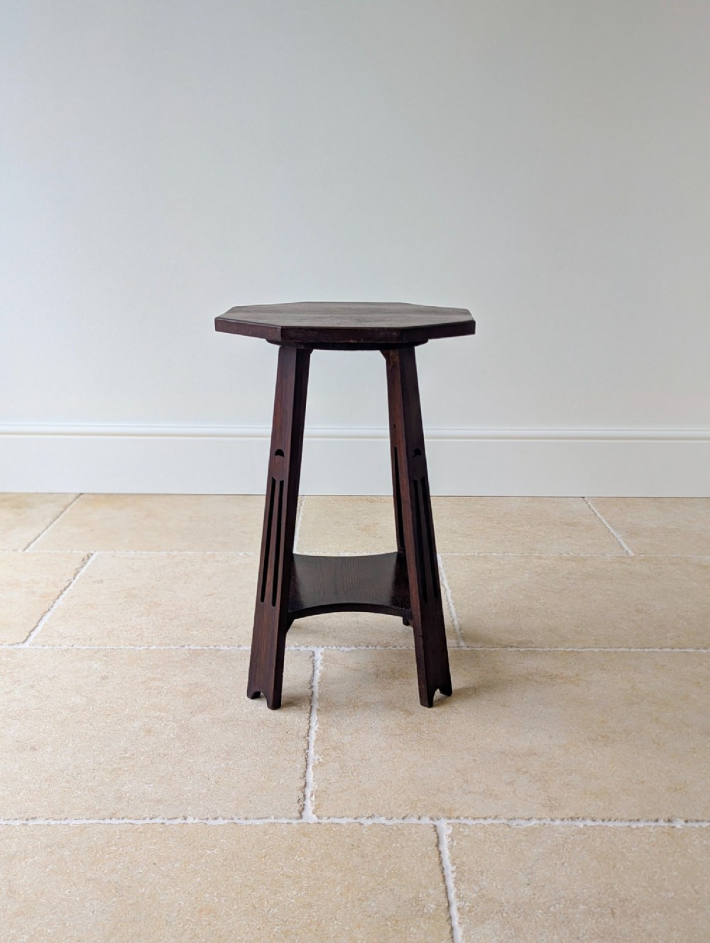 Antique Arts & Crafts Oak Occasional Table c.1900 View IV