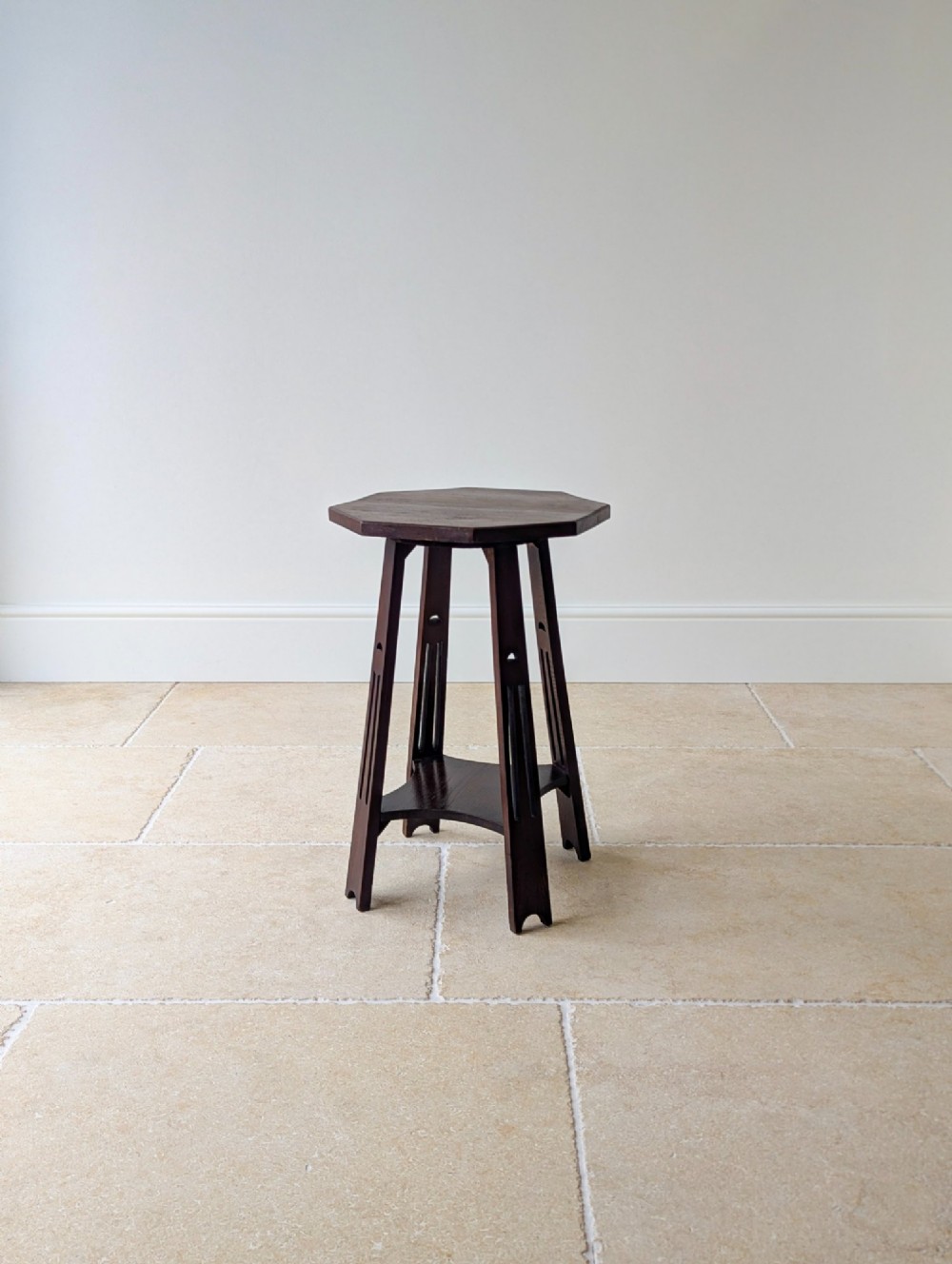 Antique Arts & Crafts Oak Occasional Table c.1900 View V
