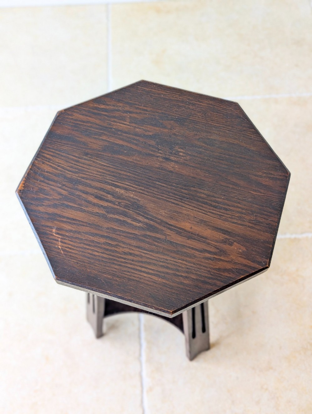 Antique Arts & Crafts Oak Occasional Table c.1900 View VI