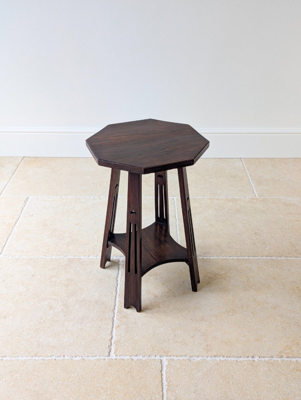 Antique Arts & Crafts Oak Occasional Table c.1900 View VIII