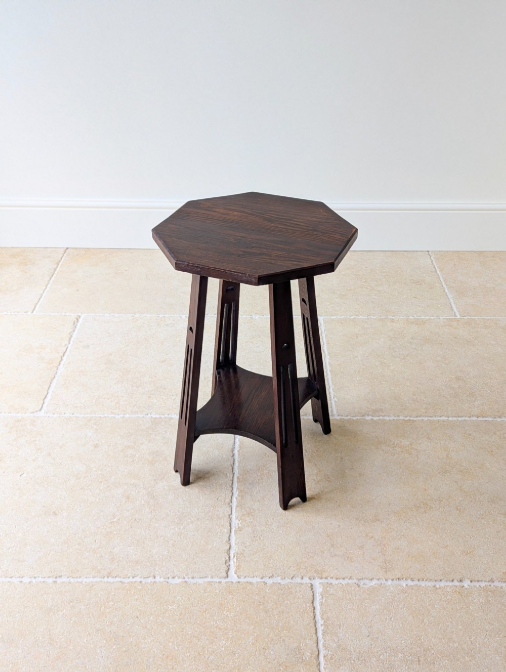 Antique Arts & Crafts Oak Occasional Table c.1900 View X