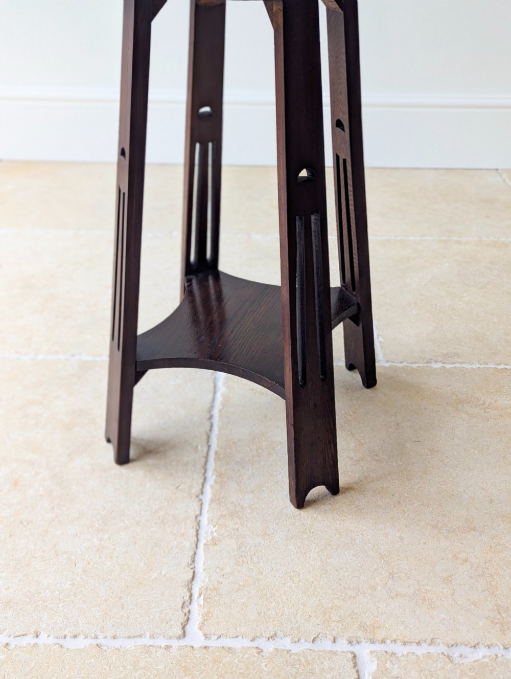 Antique Arts & Crafts Oak Occasional Table c.1900 View XII