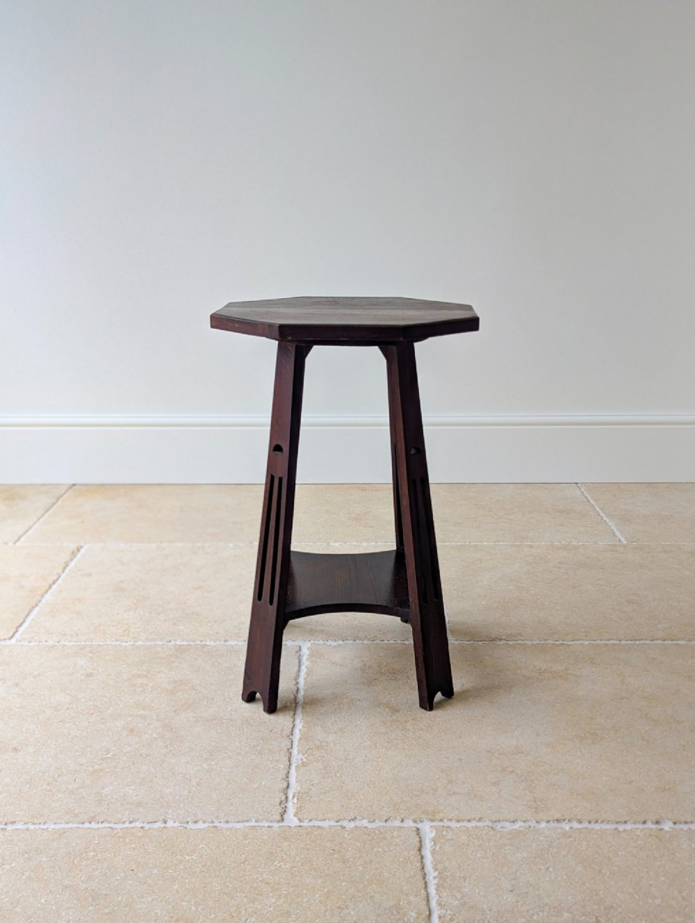 Antique Arts & Crafts Oak Occasional Table c.1900 View XIII