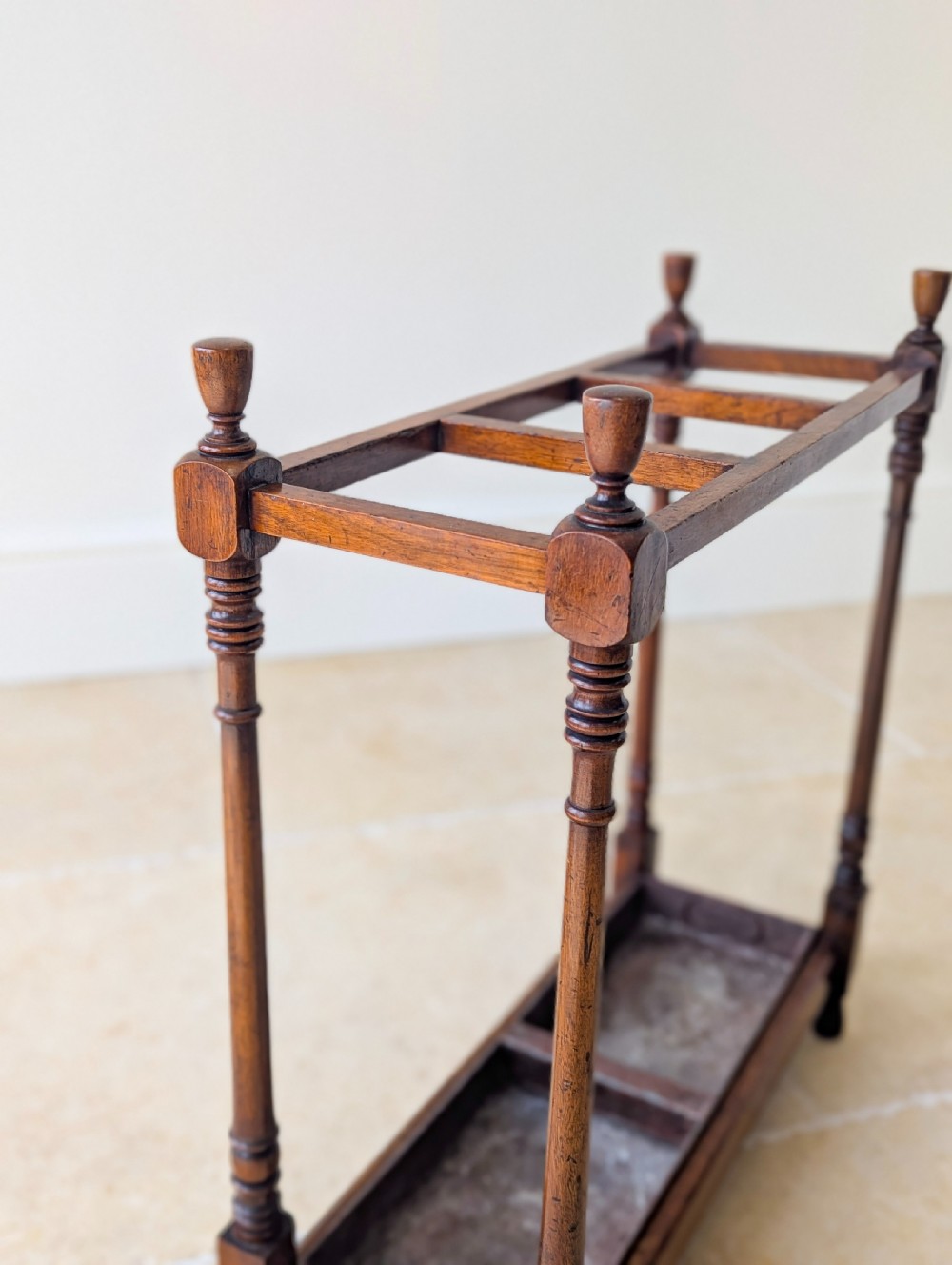 Antique Victorian Mahogany Stick Stand c.1890 View V