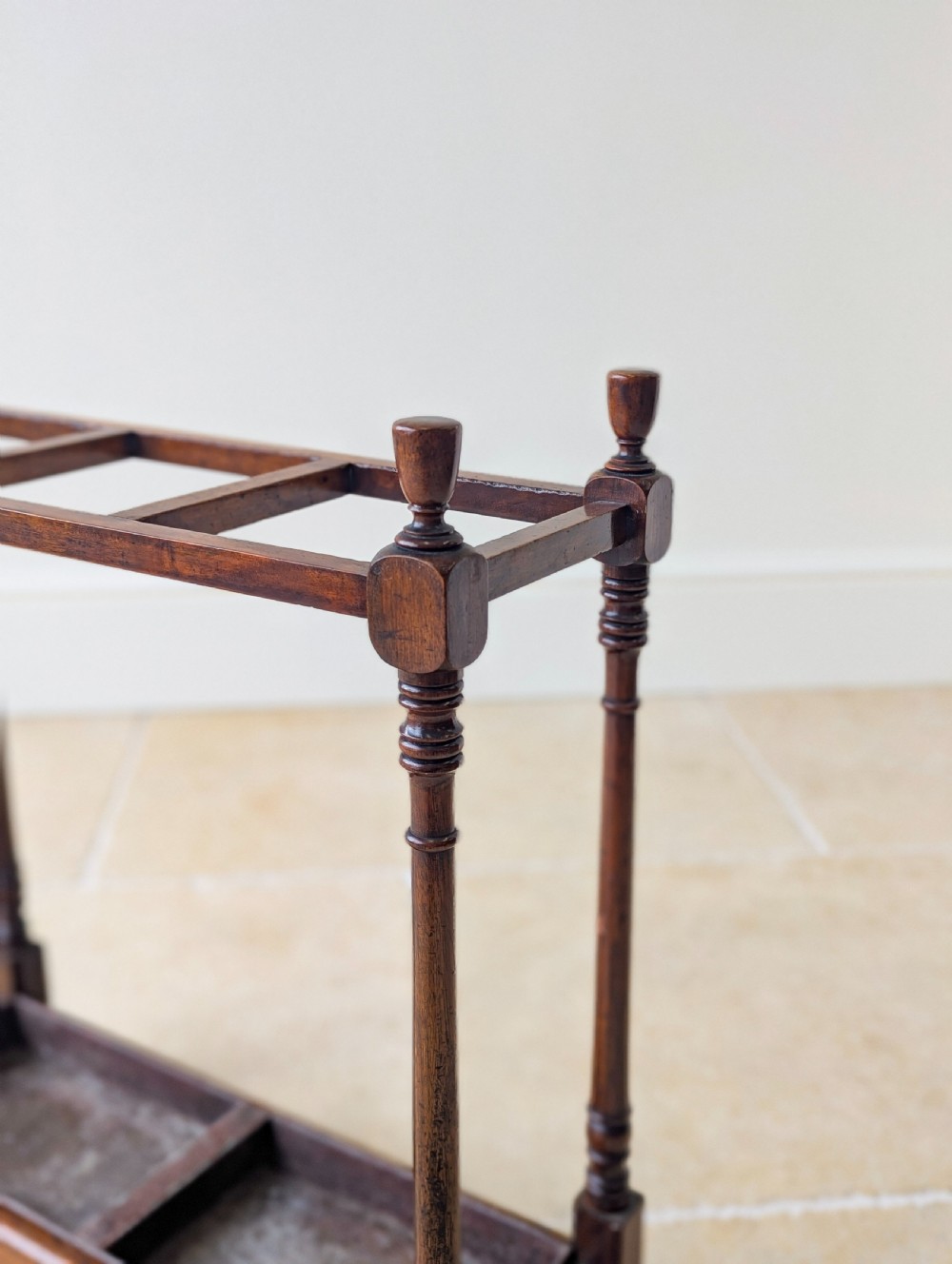 Antique Victorian Mahogany Stick Stand c.1890 View VII