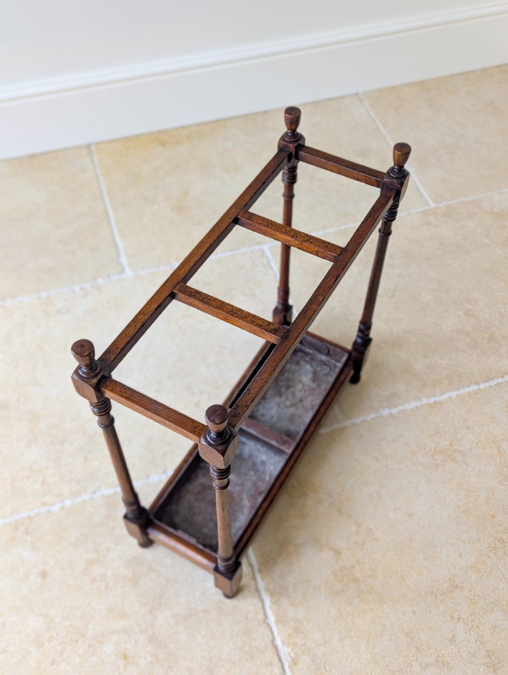 Antique Victorian Mahogany Stick Stand c.1890 View XIV