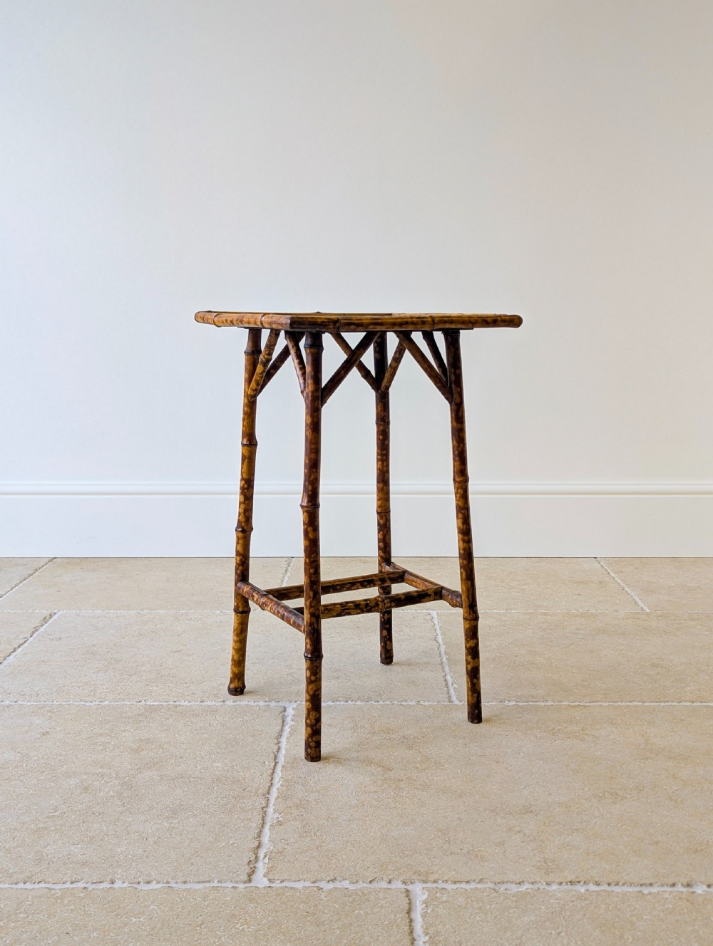 Antique Victorian Bamboo Occasional Table c.1890 View II