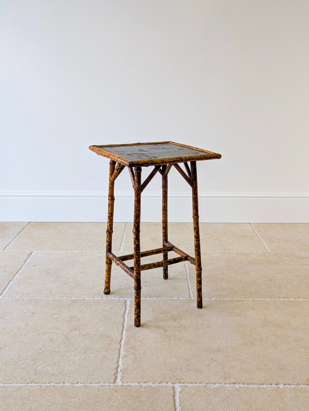 Antique Victorian Bamboo Occasional Table c.1890 View VI