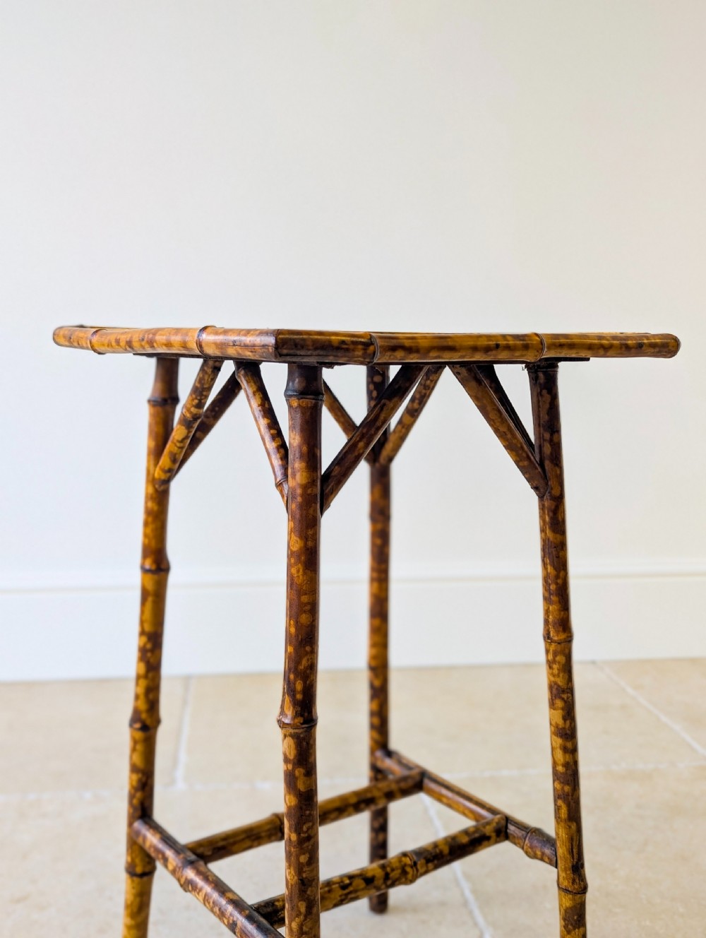 Antique Victorian Bamboo Occasional Table c.1890 View VII