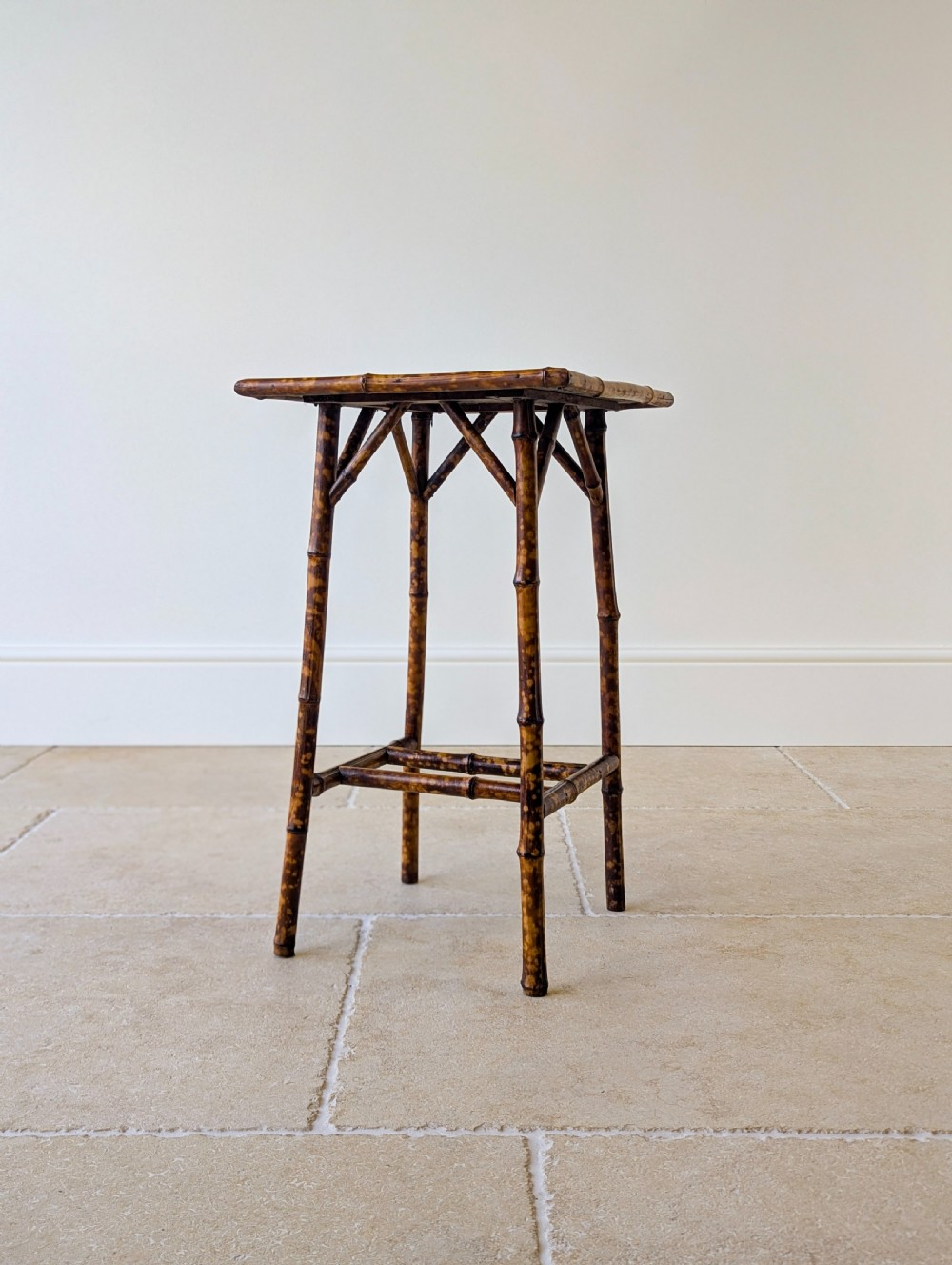 Antique Victorian Bamboo Occasional Table c.1890 View X