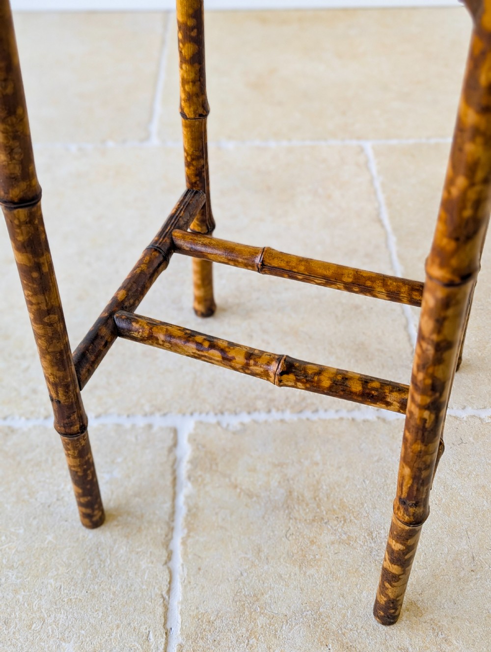 Antique Victorian Bamboo Occasional Table c.1890 View XI