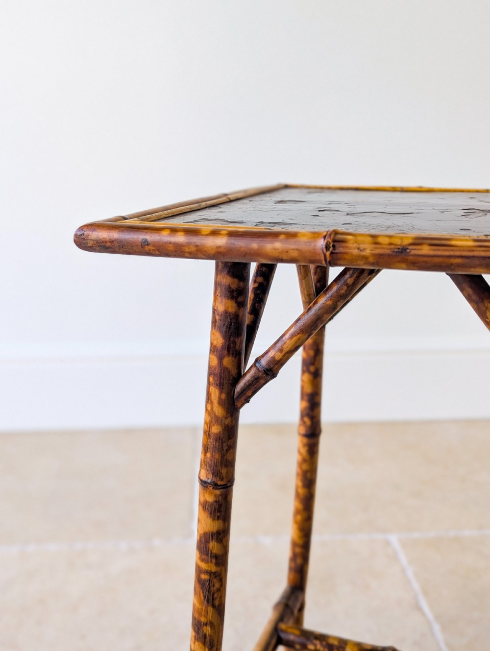 Antique Victorian Bamboo Occasional Table c.1890 View XIX