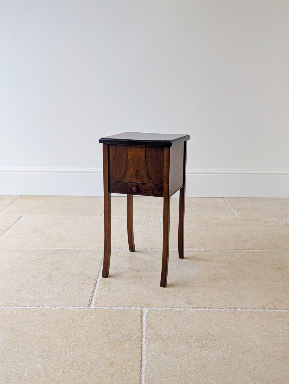 Antique Early 20th Century Walnut Sewing Table c.1920