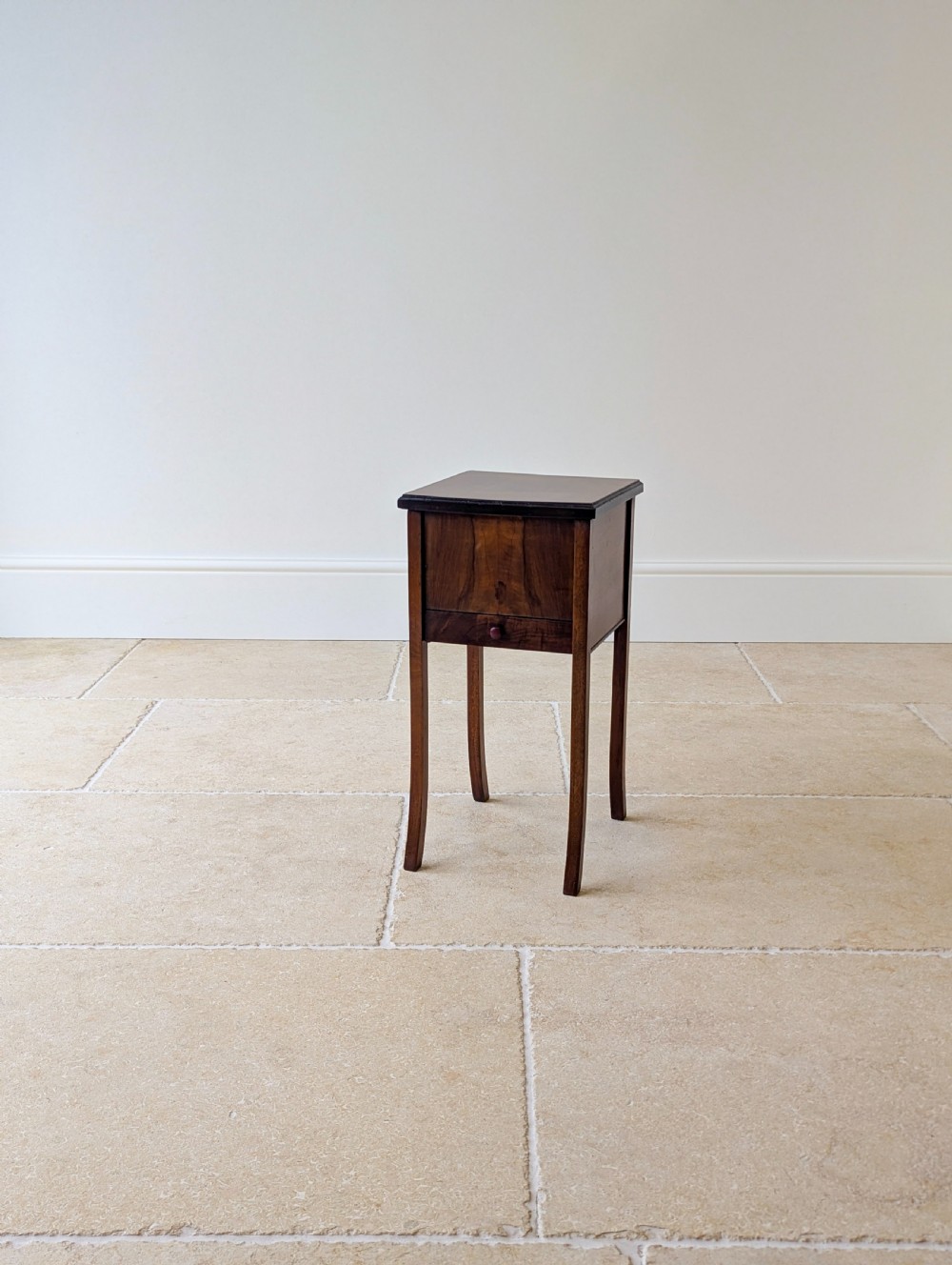 Antique Early 20th Century Walnut Sewing Table c.1920 View V